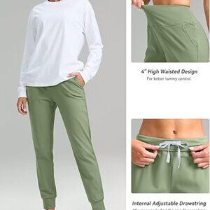 G Gradual Women's Fleece Thermal Lined Joggers - High Waisted & Water Resistant